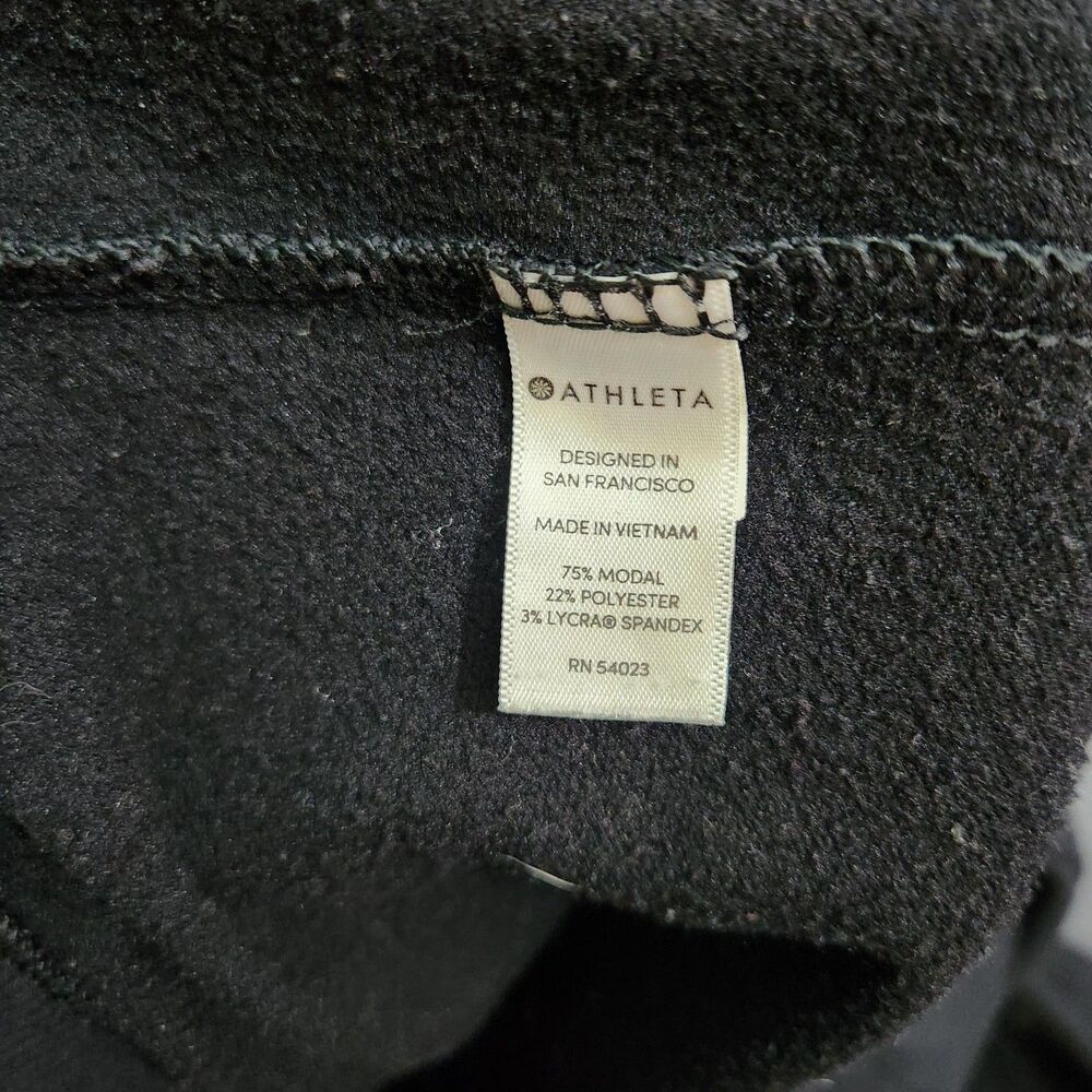 Athleta Sweatpants Women M Black High Rise Luxe Coaster Jogger Lounge - Picture 6 of 11